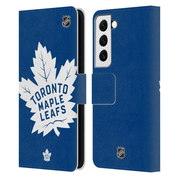 NHL Toronto Maple Leafs Oversized Leather Book Wallet Case Cover For Samsung Galaxy S22 5G