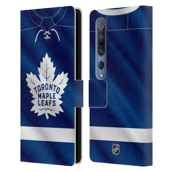 NHL Toronto Maple Leafs Jersey Leather Book Wallet Case Cover For Xiaomi Mi 10 5G / Mi 10 Pro 5G