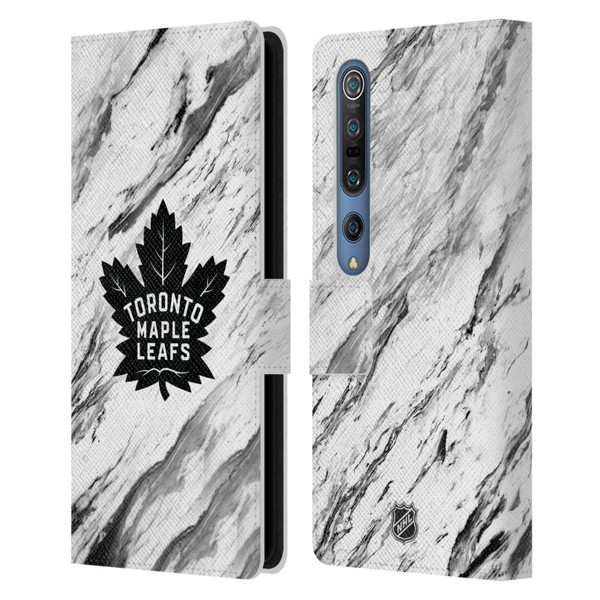 NHL Toronto Maple Leafs Marble Leather Book Wallet Case Cover For Xiaomi Mi 10 5G / Mi 10 Pro 5G