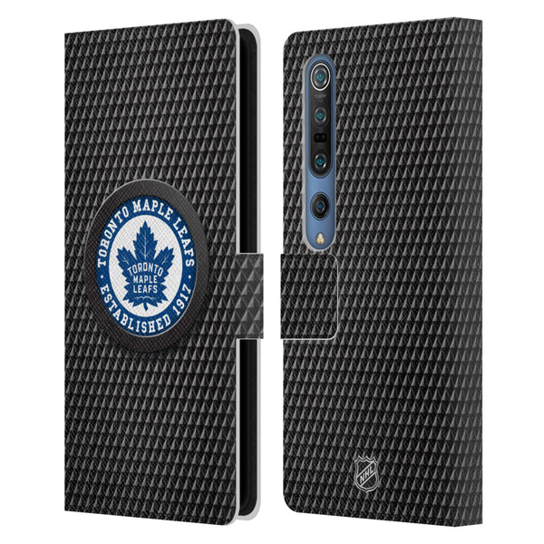 NHL Toronto Maple Leafs Puck Texture Leather Book Wallet Case Cover For Xiaomi Mi 10 5G / Mi 10 Pro 5G