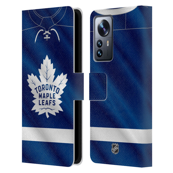 NHL Toronto Maple Leafs Jersey Leather Book Wallet Case Cover For Xiaomi 12 Pro
