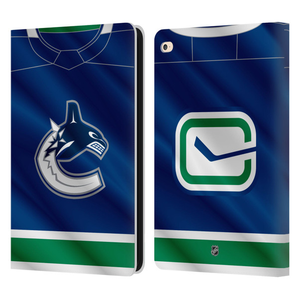 NHL Vancouver Canucks Jersey Leather Book Wallet Case Cover For Apple iPad Air 2 (2014)