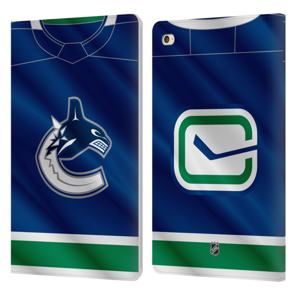 NHL Vancouver Canucks Jersey Leather Book Wallet Case Cover For Apple iPad mini 4