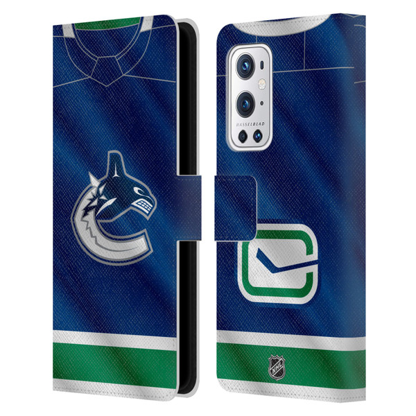 NHL Vancouver Canucks Jersey Leather Book Wallet Case Cover For OnePlus 9 Pro