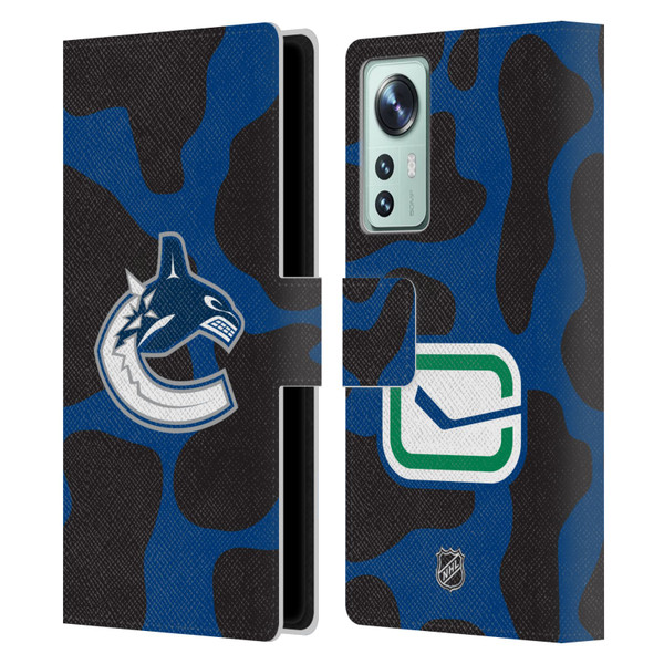 NHL Vancouver Canucks Cow Pattern Leather Book Wallet Case Cover For Xiaomi 12