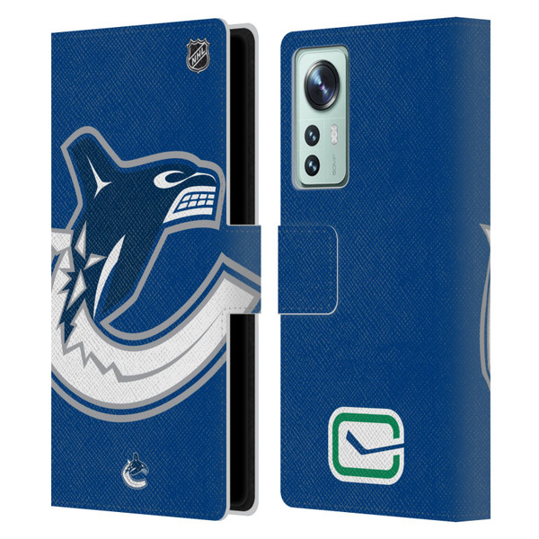NHL Vancouver Canucks Oversized Leather Book Wallet Case Cover For Xiaomi 12
