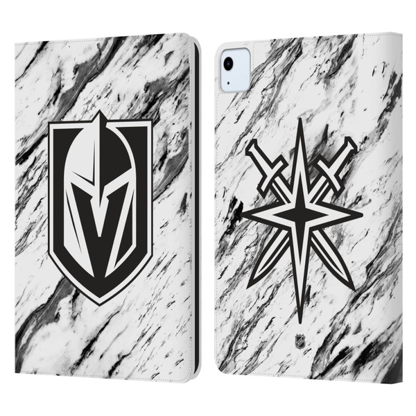 NHL Vegas Golden Knights Marble Leather Book Wallet Case Cover For Apple iPad Air 11 2020/2022/2024
