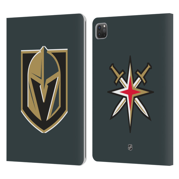 NHL Vegas Golden Knights Plain Leather Book Wallet Case Cover For Apple iPad Pro 11 2020 / 2021 / 2022