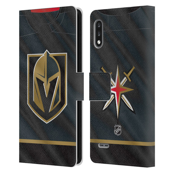 NHL Vegas Golden Knights Jersey Leather Book Wallet Case Cover For LG K22