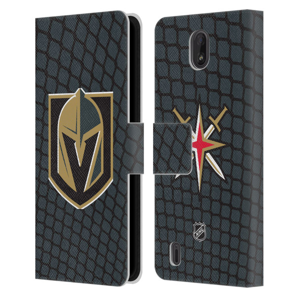 NHL Vegas Golden Knights Net Pattern Leather Book Wallet Case Cover For Nokia C01 Plus/C1 2nd Edition