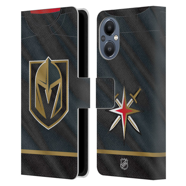 NHL Vegas Golden Knights Jersey Leather Book Wallet Case Cover For OnePlus Nord N20 5G
