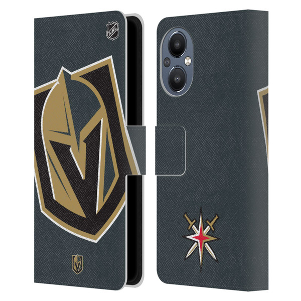 NHL Vegas Golden Knights Oversized Leather Book Wallet Case Cover For OnePlus Nord N20 5G