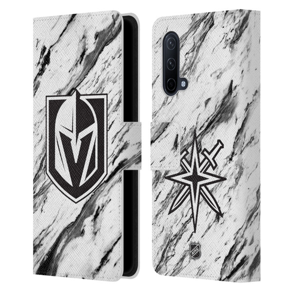 NHL Vegas Golden Knights Marble Leather Book Wallet Case Cover For OnePlus Nord CE 5G