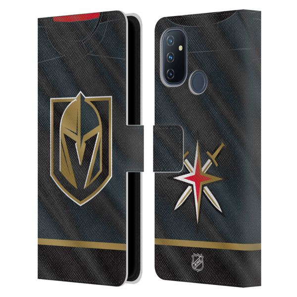 NHL Vegas Golden Knights Jersey Leather Book Wallet Case Cover For OnePlus Nord N100