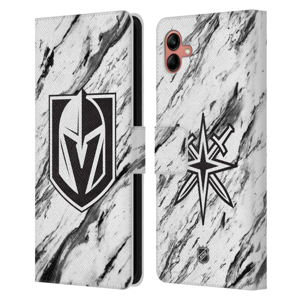 NHL Vegas Golden Knights Marble Leather Book Wallet Case Cover For Samsung Galaxy A04 (2022)