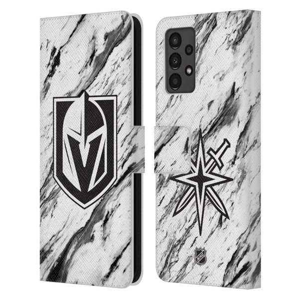 NHL Vegas Golden Knights Marble Leather Book Wallet Case Cover For Samsung Galaxy A13 (2022)