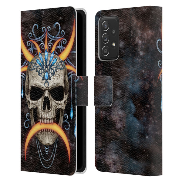 Sarah Richter Skulls Jewelry And Crown Universe Leather Book Wallet Case Cover For Samsung Galaxy A52 / A52s / 5G (2021)