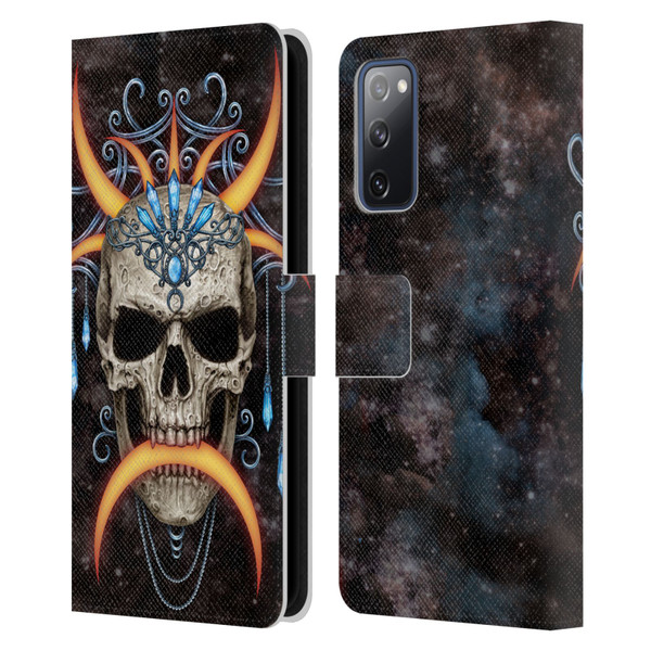 Sarah Richter Skulls Jewelry And Crown Universe Leather Book Wallet Case Cover For Samsung Galaxy S20 FE / 5G