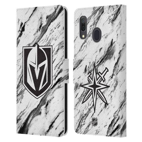 NHL Vegas Golden Knights Marble Leather Book Wallet Case Cover For Samsung Galaxy A33 5G (2022)