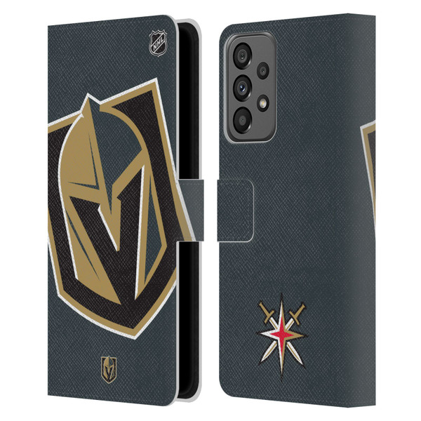 NHL Vegas Golden Knights Oversized Leather Book Wallet Case Cover For Samsung Galaxy A73 5G (2022)