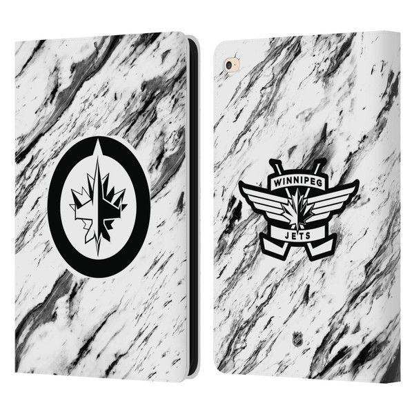 NHL Winnipeg Jets Marble Leather Book Wallet Case Cover For Apple iPad Air 2 (2014)