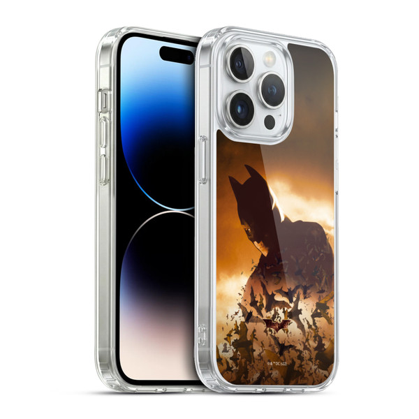 Batman Begins Graphics Poster Soft Gel Case for Apple iPhone 13 Pro & MagSafe