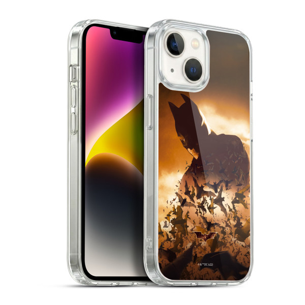 Batman Begins Graphics Poster Soft Gel Case for Apple iPhone 14