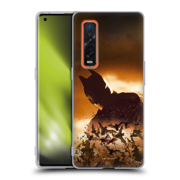 Batman Begins Graphics Poster Soft Gel Case for OPPO Find X2 Pro 5G