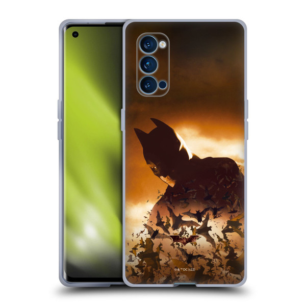 Batman Begins Graphics Poster Soft Gel Case for OPPO Reno 4 Pro 5G