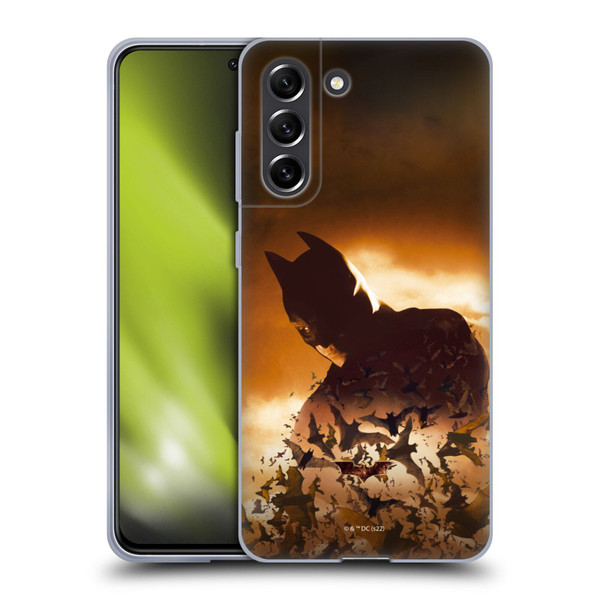 Batman Begins Graphics Poster Soft Gel Case for Samsung Galaxy S21 FE 5G