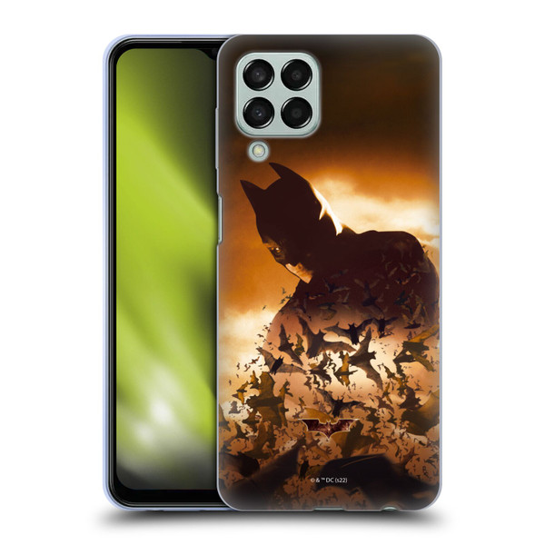 Batman Begins Graphics Poster Soft Gel Case for Samsung Galaxy M33 (2022)