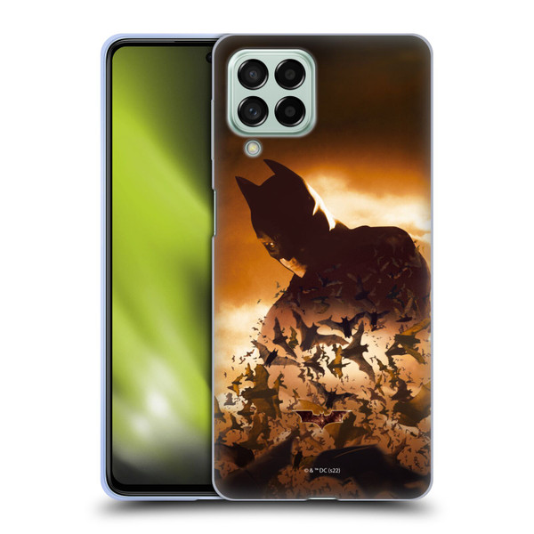Batman Begins Graphics Poster Soft Gel Case for Samsung Galaxy M53 (2022)