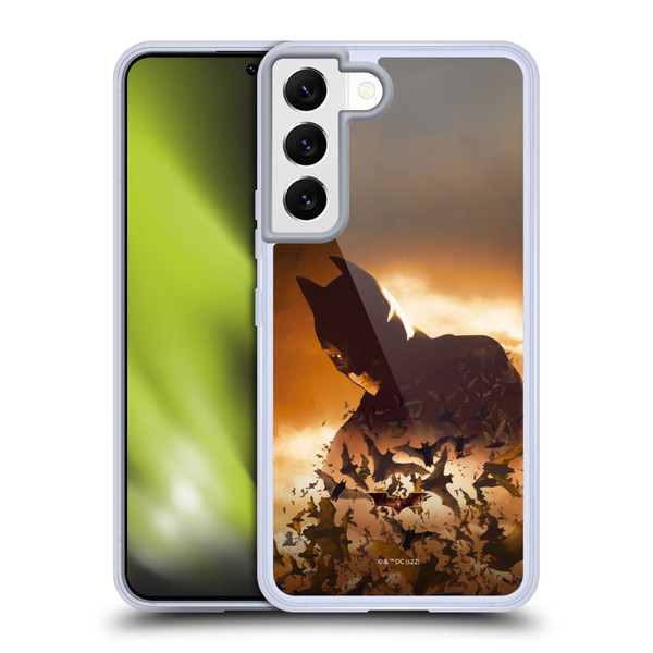 Batman Begins Graphics Poster Soft Gel Case for Samsung Galaxy S22 5G