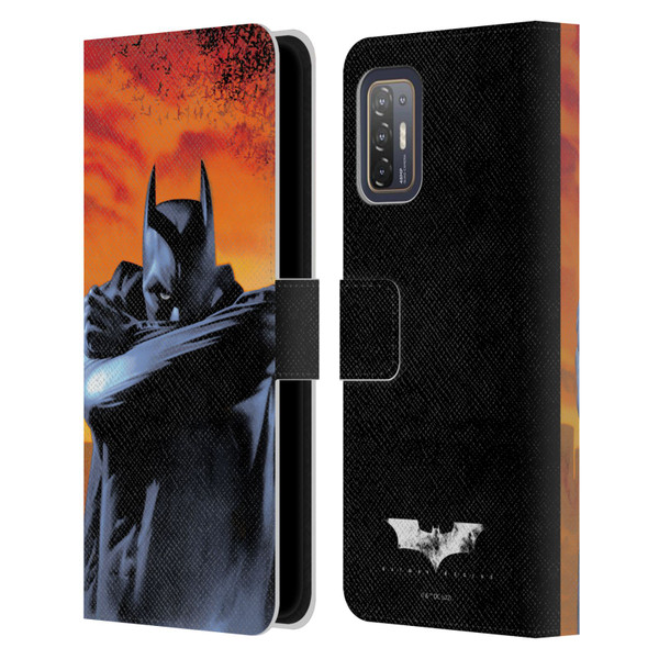 Batman Begins Graphics Character Leather Book Wallet Case Cover For HTC Desire 21 Pro 5G