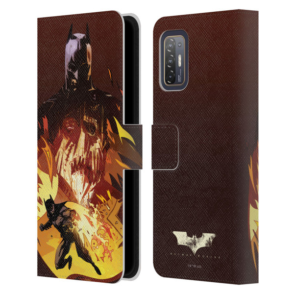 Batman Begins Graphics Scarecrow Leather Book Wallet Case Cover For HTC Desire 21 Pro 5G