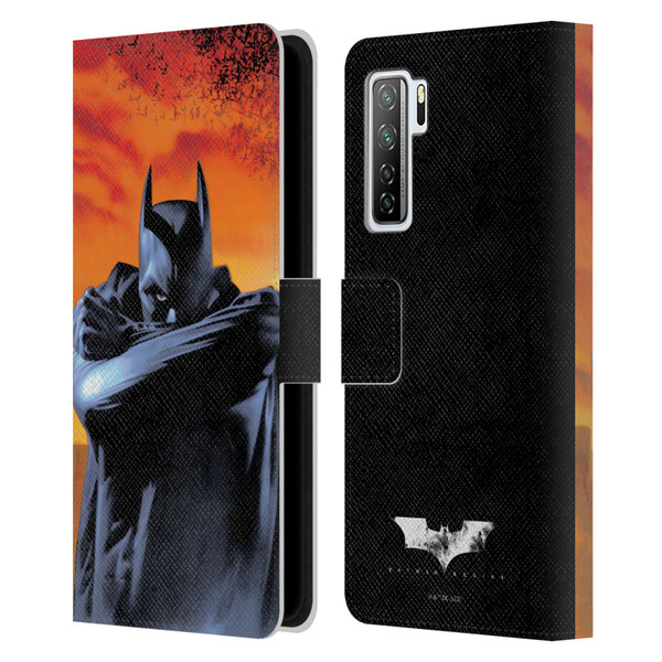Batman Begins Graphics Character Leather Book Wallet Case Cover For Huawei Nova 7 SE/P40 Lite 5G