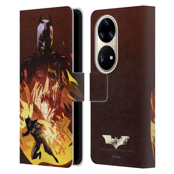 Batman Begins Graphics Scarecrow Leather Book Wallet Case Cover For Huawei P50 Pro
