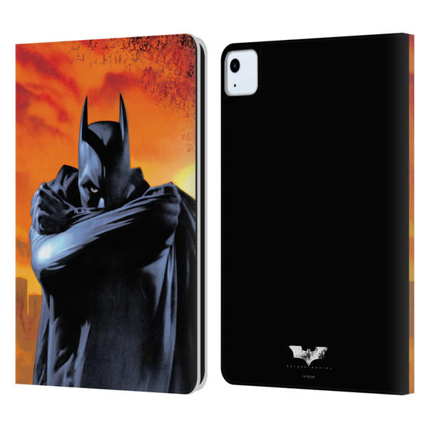 Batman Begins Graphics Character Leather Book Wallet Case Cover For Apple iPad Air 2020 / 2022