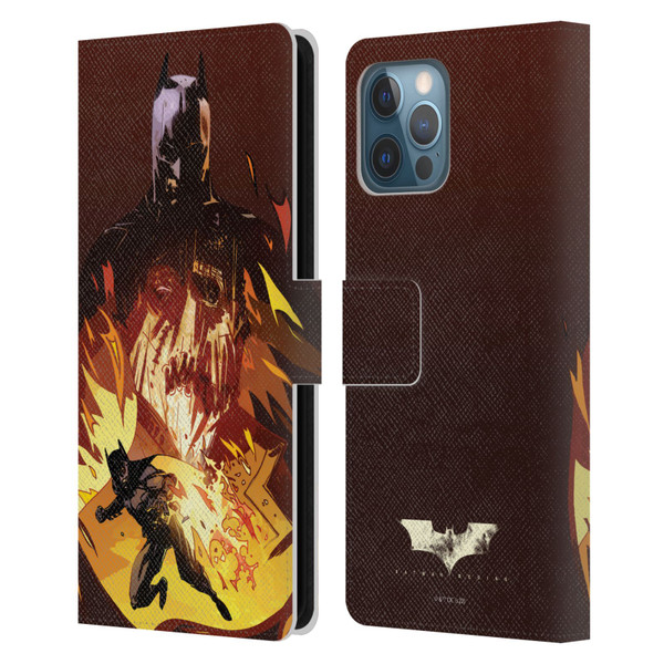 Batman Begins Graphics Scarecrow Leather Book Wallet Case Cover For Apple iPhone 12 Pro Max