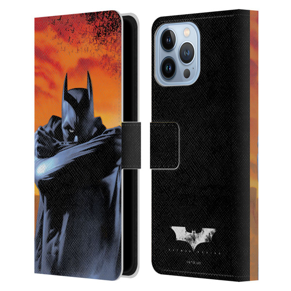 Batman Begins Graphics Character Leather Book Wallet Case Cover For Apple iPhone 13 Pro Max