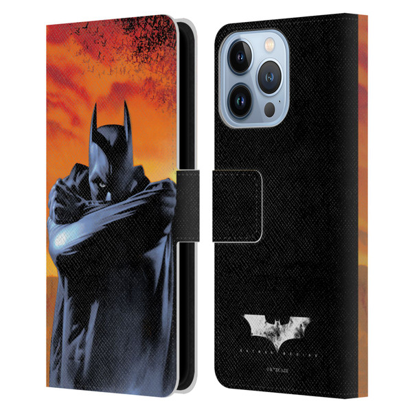 Batman Begins Graphics Character Leather Book Wallet Case Cover For Apple iPhone 13 Pro