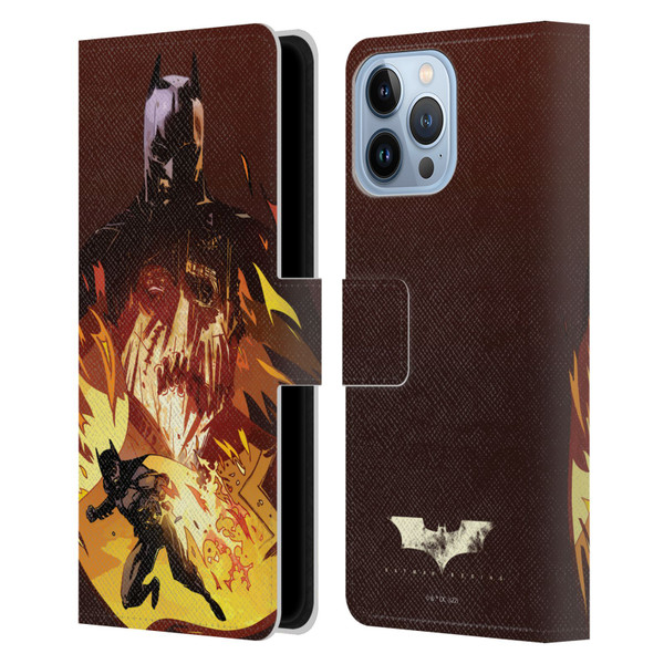 Batman Begins Graphics Scarecrow Leather Book Wallet Case Cover For Apple iPhone 13 Pro Max