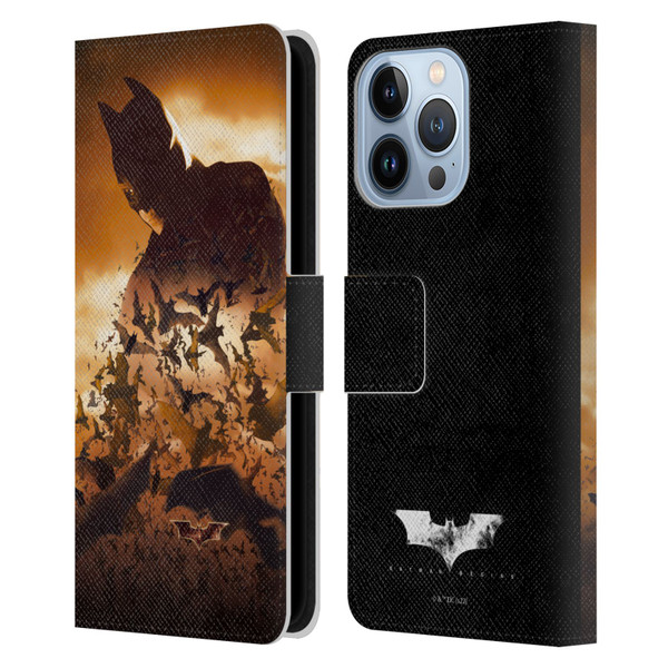 Batman Begins Graphics Poster Leather Book Wallet Case Cover For Apple iPhone 13 Pro