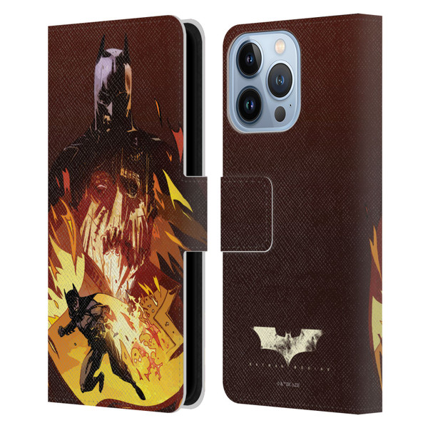 Batman Begins Graphics Scarecrow Leather Book Wallet Case Cover For Apple iPhone 13 Pro