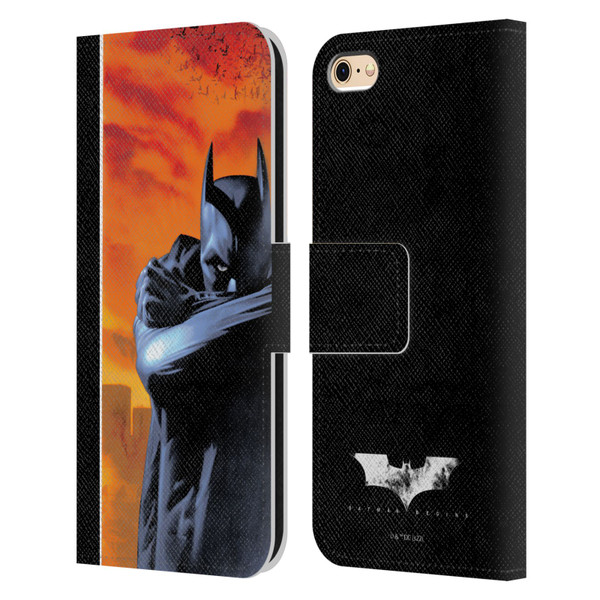 Batman Begins Graphics Character Leather Book Wallet Case Cover For Apple iPhone 6 / iPhone 6s