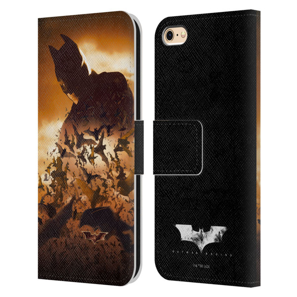 Batman Begins Graphics Poster Leather Book Wallet Case Cover For Apple iPhone 6 / iPhone 6s