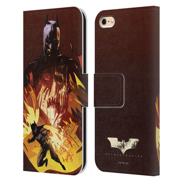 Batman Begins Graphics Scarecrow Leather Book Wallet Case Cover For Apple iPhone 6 / iPhone 6s