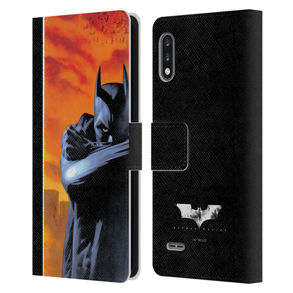 Batman Begins Graphics Character Leather Book Wallet Case Cover For LG K22
