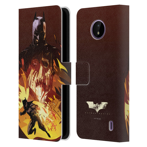 Batman Begins Graphics Scarecrow Leather Book Wallet Case Cover For Nokia C10 / C20