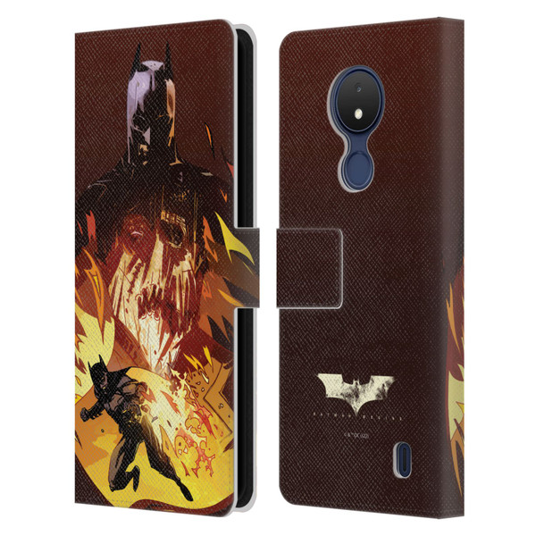 Batman Begins Graphics Scarecrow Leather Book Wallet Case Cover For Nokia C21